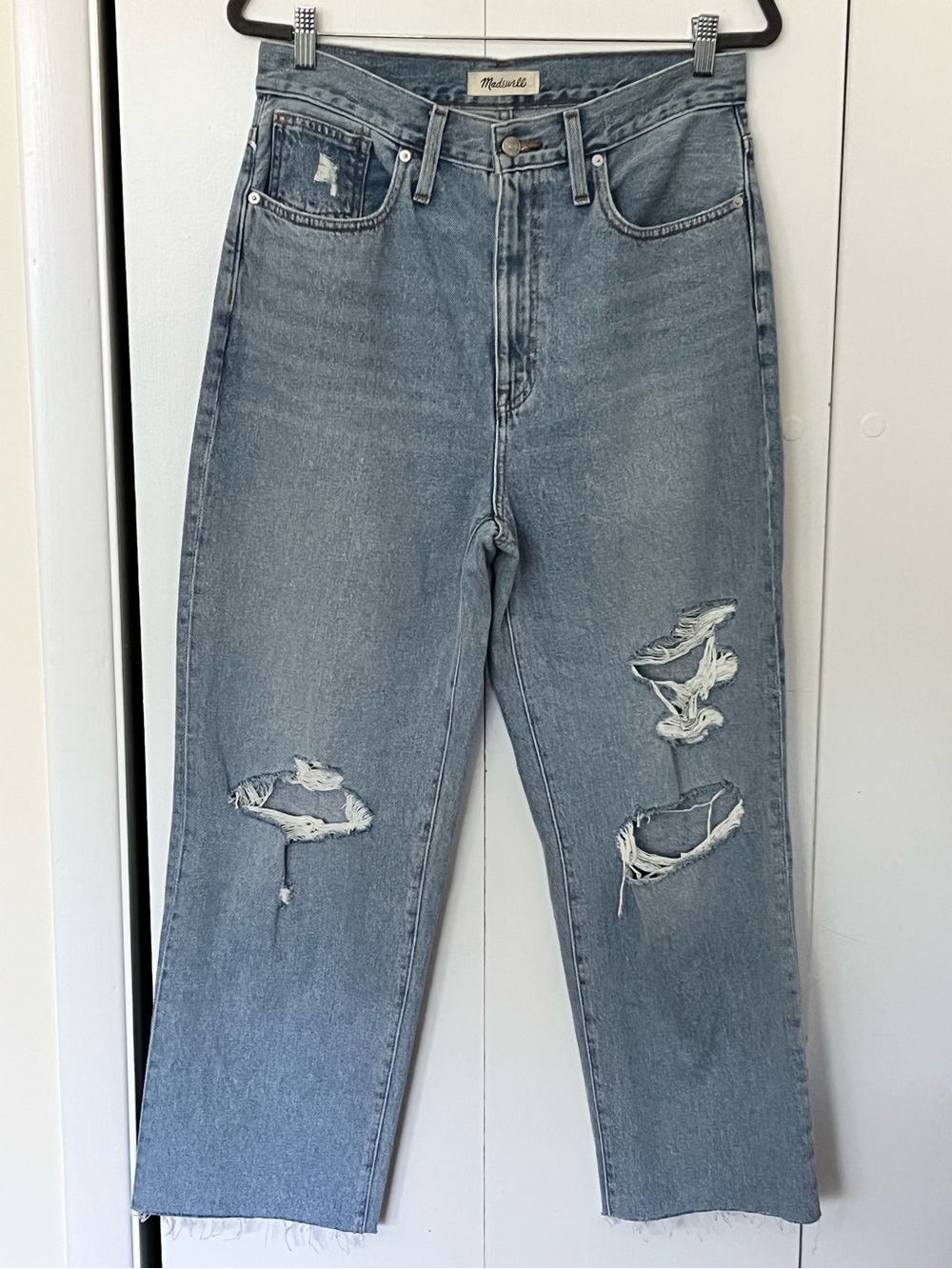 Madewell Baggy Straight Jeans in Earlhurst Wash Size 28